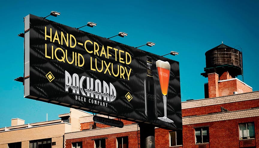 Packard Beer Company Billboard - outdoor advertising
